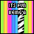Animated contact sheet of a 48x48 pixel buddy icon showing sequential frame changes with text and color variations on a striped background.