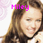 A pixelated image of a person with long brown hair, showing two side-by-side views with different text overlays.