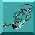 Animated sequence of black text forming 'I LULU', 'CLICK OF', 'of the', 'the Irish', and 'Irish' on a teal background with small white star-like shapes.