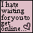 A 4-frame animated contact sheet showing a pixel art icon with pink background, black text, and heart symbols changing between light purple and white across frames.