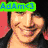 six pixelated images showing a person in various poses with colored text overlays, each displaying different names and emoticons