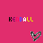 Pixelated text 'KENDALL' in multicolor letters above a heart-shaped icon on pink background, with visible animation changes across frames.