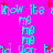 Animated pink background with repeating cyan text and red plus signs, text reads 'How its', 'M8', 'and Uon', 'bod' in pixelated style.