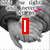 A grayscale image of a person's hands holding an object with pink accents, featuring red text overlays that change across frames.