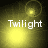 Four- shows a yellow light source with 'Twilight' text; top-left and bottom-left have a circular lens flare effect while top-right and bottom-right do not