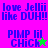 Pixelated text and star symbols on alternating colored backgrounds in a