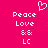 Pixelated white text and symbols on a solid pink background with a heart icon above the text.