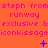 Animated orange background with repeated pink text and blue symbols shifting across frames.