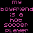 A 48x48 pixel animated buddy icon split into two frames showing text and a soccer ball on pink background.