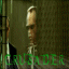 showing a man in a black suit and sunglasses with green text reading 'CRUSADER' overlaid on each frame