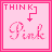 Four identical pink-themed animated frames arranged in a 2x2 contact sheet with
