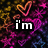 Animated pixel art with neon heart symbols and text reading "i'm sticking with you boi" over a colorful starry background.