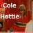 Animated sequence of a person in red clothing with text labels 'Cole' and 'Hottie' shifting positions across frames.
