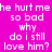 Pixelated text on four colored backgrounds: magenta, gray, green, and dark gray with white lettering.
