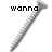 Two pixelated screw icons on white background with text 'wanna' and 'screw?' in black block letters.