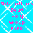 Pixelated text on a blue background with white geometric patterns, repeating 'Shiznatinn's Best Holy Group EVER' in pink.