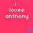 Pixelated text on a solid pink background with two blue heart symbols at the bottom.