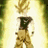Pixelated static image of a cartoon character with spiky yellow hair, dark shirt, and light pants against a bright background.