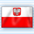 Static pixelated image of a flag with white and red horizontal bands, featuring a central emblem on the white band.