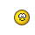 Yellow circular icon with multiple facial expressions and daisy flower animations on gray background.