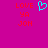 A static pixel art image with a solid magenta background, red text reading "LOVE YA JON" in three lines on both sides of a cyan heart symbol.
