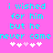 Cyan pixelated text on bright pink background with white and light pink heart symbols below, two identical side-by-side layouts.