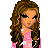 Pixel art buddy icon showing a cartoon girl with long brown hair holding books and a backpack, next to text reading "School Is Back :(" on a white background.