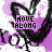 A repeating pattern of stylized black hearts with white and purple backgrounds, each containing the text "MOVE ALONG" in pink and gray lettering.