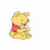 Static pixelated icon of a yellow bear wearing a red shirt, holding a green object against a white background.