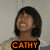 A four- shows a person with short dark hair and a yellow Pokémon character, each containing distinct text overlays