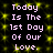 A 4-frame animated contact sheet showing repeated text on a black background with yellow pixelated dots, each frame displaying identical content.