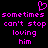 Pixelated pink text and heart symbol on black background, repeated twice in a