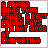 Animated sequence of pixelated text and color variations displaying 'SO HAVE A Cookie' with changing background colors across frames.