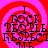 Four identical display a red and pink spiral background with black text reading "I FUCK PEOPLE RESPECT THE" in stacked lines