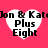Four identical heart-shaped icons with white fill and black text on a solid pink background, arranged in two of two
