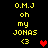 Yellow pixelated text on black background with red heart symbols appearing and disappearing in two side-by-side
