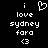 Pixelated white text and symbols on black background, showing two side-by-side static frames with identical text and symbols except for a heart symbol in the top-right of the left frame.