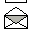 Pixelated envelope icons in various states of opening and closing, with some showing internal lines or red marks.
