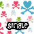 Six distinct pixel art buddy icons arranged in a , each featuring the word 'single' at the bottom with heart and skull motifs