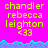 A static image with bright pink background, yellow text, and blue wave-like border showing repeated text and emoticon.
