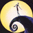 Four distinct pixelated scenes of a tall, thin figure on a spiral hill under a large moon with varying color schemes and background elements.
