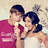 Two figures in red and white clothing hold a microphone, with pink text reading 'SO CUTE!!!!!!' above them on a pixelated background.