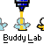 Pixelated character icons with blue and yellow elements, repeated in beneath text labels on a gray background