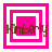 Four variations of a pink and white square frame with brown text reading 'Kimberly' displayed in different configurations.