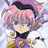 A pixelated anime-style character with pink hair and purple accents on the left, next to a black background with white text "Anime IM" and stylized signature "cOw" on the right.