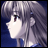 Pixelated anime-style profile of a character with long light purple hair and a blue garment against a dark blue background, with text reading "AnimeIM" and "com" on a black background.
