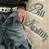 A person in blue jeans and a dark jacket holds a light-colored bag with 'Bill' and 'Academy' text in blue script, with a hand visible on the bag.