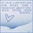 Pixelated static image with light blue and white gradient background featuring a stylized heart outline in darker blue pixels.