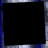 Animated sequence of text fragments and dots on black background with blue border, displaying partial phrases like "IT GETS HARD BUT IT HONT TAKE AWAY" and "MY LOVE" in white and blue pixelated font.