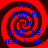 Red and black spiral background with blue text reading TOM, TOM M, TIM, TRIP T'S, HELL YEAH! in pixelated font.